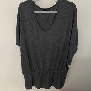 Banana Republic Charcoal V-Neck Tunic, XL